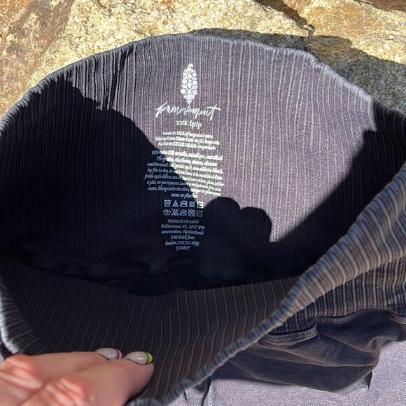 Free People Movement Good Karma Washed Black Running Shorts - Picture 5 of 7